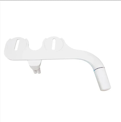 Left-Hand Bidet Toilet Seat Attachment – Dual Nozzle, Adjustable Pressure, UK ½" Tee Connector