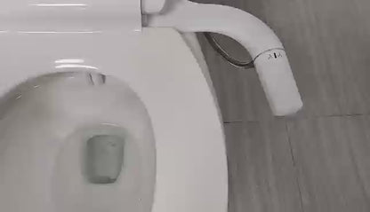 Left-Hand Bidet Toilet Seat Attachment – Dual Nozzle, Adjustable Pressure, UK ½" Tee Connector